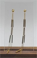 14k Yellow Gold Dangle Earrings