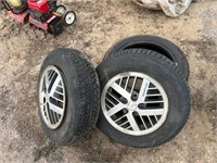 2-Pontiac 14" tires & rims & 1 17" tire
