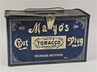 Vintage Mayo's Cut Plug Tobacco Litho Tin Box