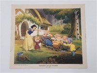 1947 Snow White's Last Call For Dinner Litho NYGS