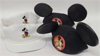 Vintage Mickey Mouse Hats & Park Felt Ears