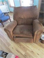 SOFA WITH 2 THROW PILLOWS AND A RECLINER (WELL