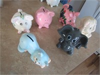 BANK - CAT, ELEPHANTS, PIGS