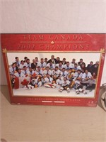 Team Canada Plaque of 2002 Olympics Mens Hockey