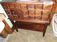 MODERN APOTHECARY TABLE- 21 DRAWERS
