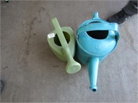 PLASTIC AND METAL WATERING CANS