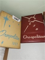 2 X'S BID 1957, 59 OROSPOLITAN YEAR BOOKS