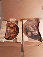 2 "Norman Rockwell" Plates #