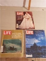 3 Vintage "LIFE" Magazines