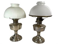 2 Antique Aladdin Kerosene Lamps