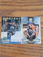 2 Upper Deck "Wayne Gretzky" Edmonton Oilers Cards