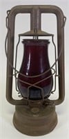 Antique Dietz Hy-Lo Red Globe Railroad Lantern