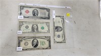 1950's, 1920's,1930's, 1970's $2,$1,$10,$5