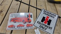 International Fire Truck and IH Sign