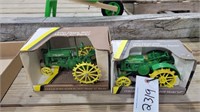 (2) John Deere Tractors 1/16