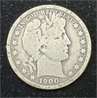 Silver 1900-O Barber Half Dollar