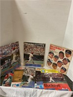 Baseball scorebooks/ magazines with tickets