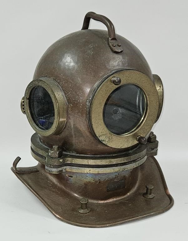 Original Soviet Russian 3-Bolt Deep Diving Helmet