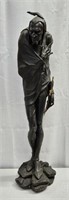 J. Gautier Cast Metal Mephistopheles Statue