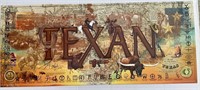 GARY CROUCH "THE TEXAN" SIGNED 16X38