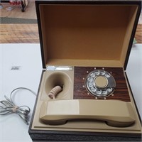 Vintage Northern Telecom Phone In Wood Box