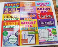 Assorted Puzzle Books, Large Print format x12