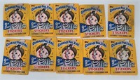 10 1987 Garbage Pail Kids 9th Series Wax Packs