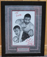 Signed Riddick Bowe Boxing Print