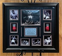 Muhammed Ali Shadow Frame Collage with Autograph