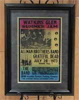 Grateful Dead Allman Brothers Watkins Glen Poster