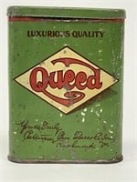 Queed Luxurious Quality Green Pocket Tobacco Tin