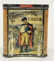 Continental Cubes Tobacco Curved Pocket Tin
