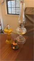 3 OIL LAMPS