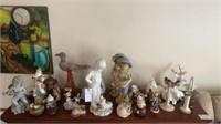 LARGE LOT OF STATUES & HOME DECOR