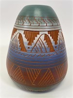 Tony Yazzie Hand Made Navajo Pottery Vase