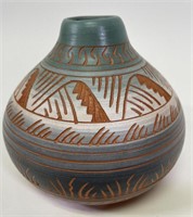 Tony Yazzie Hand Made Navajo Pottery Vase