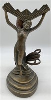 Art Deco/Nouveau Bronze Nymph Lamp