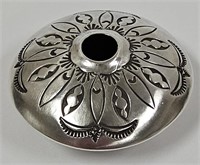 Don Platero Sterling Silver Navajo Seed Pot