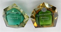 lot of 2 Murano Glass Art Deco Pieces