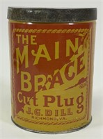 The Main Brace Cut Plug J.G. Dill Litho Tin