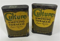 2 Culture Smoking Tobacco Litho Tins
