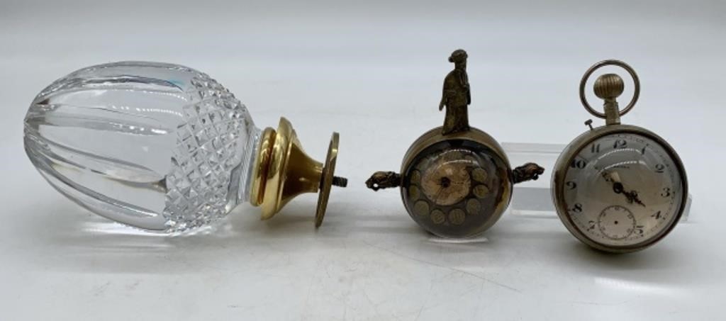 Bannister Finial & Medora Clock & Far East Clock