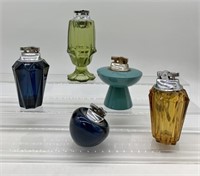lot of 5 Art Deco/Nouveau Lighters