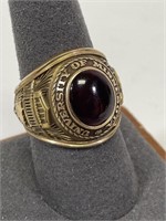 University of Minnesota 10k Gold Ruby Class Ring