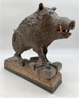 Wooden Boar Carving