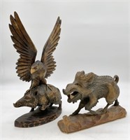 lot of 2 Animal Carvings