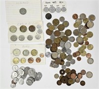 Foreign Coin Lot Most European