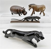 lot of 4 Animal Carvings