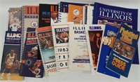 1965-1998 Illini Basketball Media Guide Lot