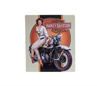 Harley Davidson Dreamin' Babe Tin Sign